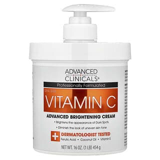 Advanced Clinicals, 維生素 C，高級亮膚霜，16 盎司（454 克）