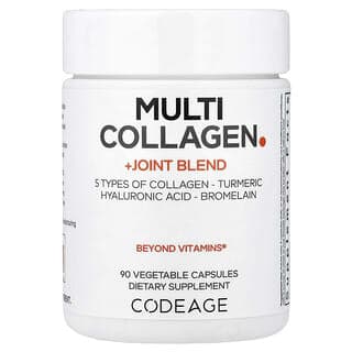 Codeage, 多膠原蛋白 + 關節支援混合物，90 粒素食膠囊