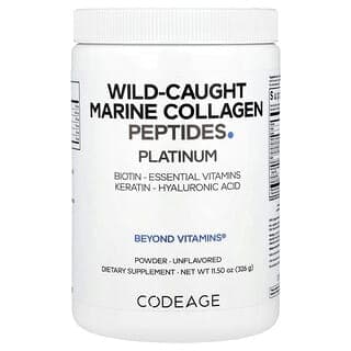 Codeage, 野外捕獲海洋膠原蛋白肽粉，白金款，原味，11.5 盎司（326 克）