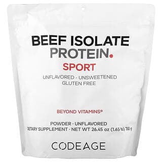 Codeage, 分離牛肉蛋白質粉，原味，1.65 磅（750 克）