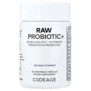 Codeage, 未加工益生菌+，1000 億 CFU，30 粒素食膠囊