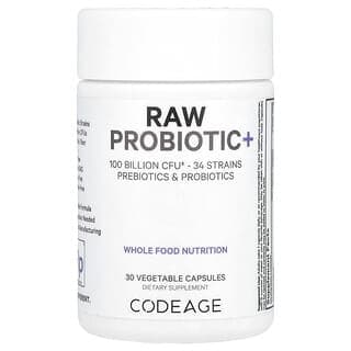 Codeage, 未加工益生菌+，1000 億 CFU，30 粒素食膠囊
