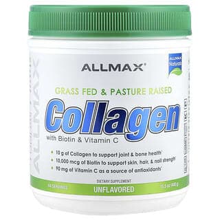 ALLMAX, 膠原蛋白，含生物維生素和維生素 C，原味，15.5 盎司（440 克）