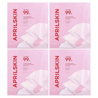 April Skin, TXA 煙酰胺膠原蛋白 99 膠囊凝膠美容面膜，4 片，每片 1.05 盎司（30 克）