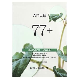 Anua, 魚腥草 77 舒緩美容面膜，1 片，0.84 液量盎司（25 毫升）