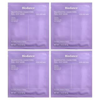 Biodance, 煥活魚子醬 PDRN 深層滋養面膜，4 片裝，每片 1.19 盎司（34 克）