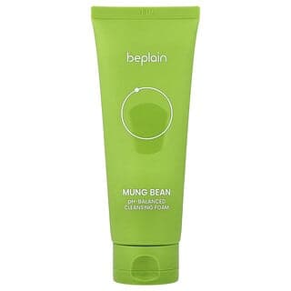 Beplain, 綠豆 pH 平衡潔面泡沫，5.41 液量盎司（160 毫升）