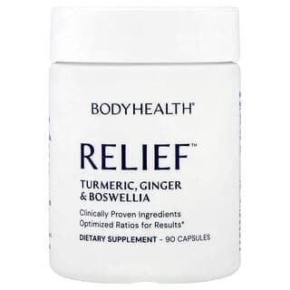 BodyHealth, Relief™ 膠囊，姜黃、姜和乳香，90 粒
