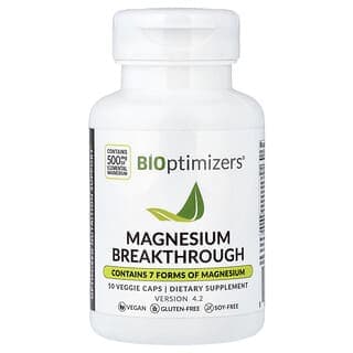 BIOptimizers, 鎂突破，500 毫克，50 粒素食膠囊（每粒膠囊 250 毫克）