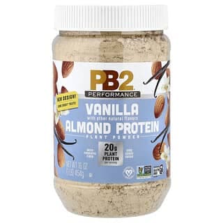PB2 Foods, 杏仁蛋白含馬達加斯加香草，16 盎司（454 克）