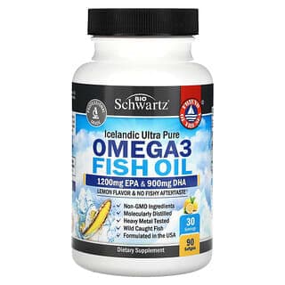 BioSchwartz, 歐米伽-3 魚油，檸檬味，90 粒軟凝膠