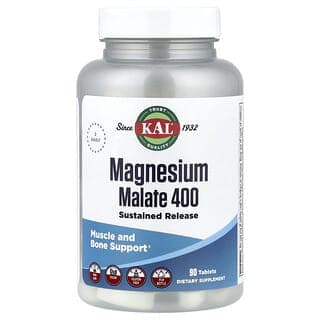 KAL, 蘋果酸鎂 400，90 片（每片 200 毫克）