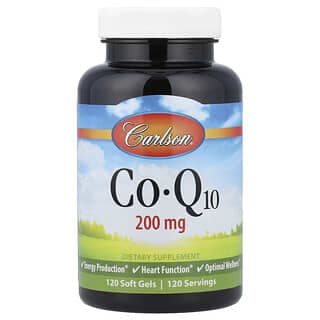 Carlson, 輔酶 Q10，200 毫克，120 粒軟膠囊