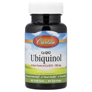 Carlson, 輔酶 QH2 泛醇，100 毫克，60 粒軟膠囊