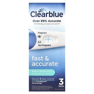 Clearblue, Fast & Accurate，妊娠快速檢測試紙，3 片
