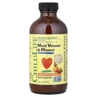 ChildLife Essentials, 多維生素和礦物質，天然橙子/芒果味，8 液量盎司（237 毫升）