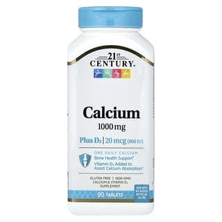 21st Century, 鈣加 D3，1000 毫克，90 片