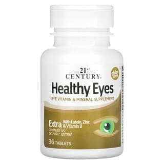 21st Century, Healthy Eyes，添加葉黃素、鋅和維生素 B，36 片