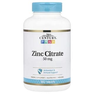 21st Century, 檸檬酸鋅，50 毫克，360 片