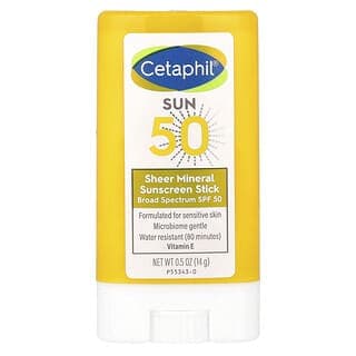 Cetaphil, 全粹礦物質抗曬棒，SPF 50，0.5 盎司（14 克）
