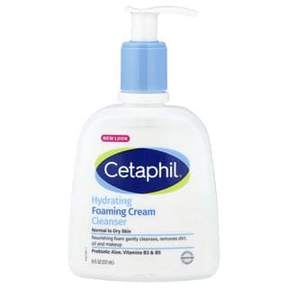 Cetaphil, 補水泡沫洗面奶，中性和乾燥皮膚適用，8 液量盎司（237 毫升）