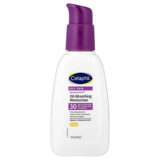 Cetaphil, Derma Control™，控油保濕霜，SPF 30，4 液量盎司（118 毫升）