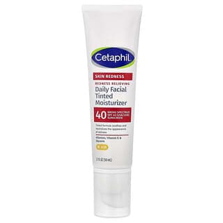 Cetaphil, 緩解紅腫，日用面部有色保濕霜，SPF 40，1.7 液量盎司（50 毫升）