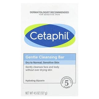 Cetaphil, 溫和清潔皁，4.5 盎司（127 克）