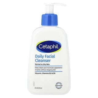 Cetaphil, 日常潔面乳，中性和油性皮膚適用，8 液量盎司（237 毫升）
