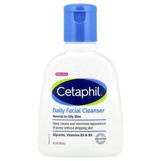 Cetaphil, 日常潔面乳，中性和油性皮膚適用，4 液量盎司（118 毫升）