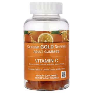 California Gold Nutrition, 維生素 C 軟糖，含來自全 β-胡蘿卜素的維生素 A，90 粒素食軟糖