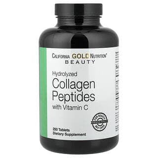 California Gold Nutrition, 水解膠原蛋白肽，I 型和 III 型，維生素 C，250 片