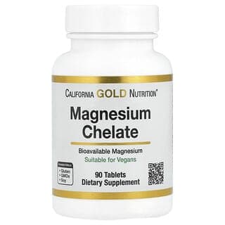 California Gold Nutrition, 鈣鎂螯合物，90 片