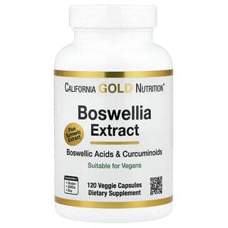 California Gold Nutrition, 乳香提取物，姜黃素複合物，含姜黃提取物和姜黃粉，120 粒素食膠囊