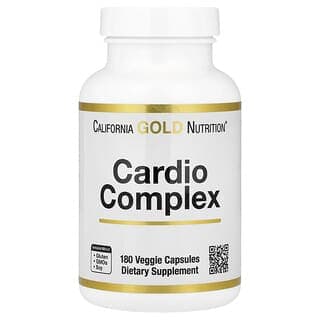 California Gold Nutrition, Cardio Complex 含 CardioAmino 混合物、CardioPhyto 混合物和輔酶 Q10，180 粒素食膠囊