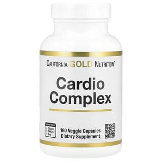 California Gold Nutrition, Cardio Complex 含 CardioAmino 混合物、CardioPhyto 混合物和輔酶 Q10，180 粒素食膠囊