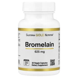 California Gold Nutrition, 菠蘿蛋白酶，625 毫克，30 粒素食膠囊