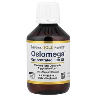 California Gold Nutrition, 挪威特強型 Omega-3 魚油，天然檸檬味，6.7 液量盎司（200 毫升）