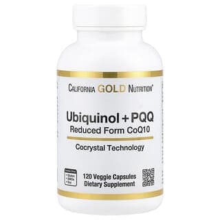 California Gold Nutrition, 泛醇還原型輔酶 Q10 + 吡咯喹啉醌，120 粒素食膠囊