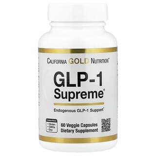 California Gold Nutrition, GLP-1 Supreme™，含阿克曼菌、小檗鹼、五羥黃酮及姜黃素，60 粒素食膠囊