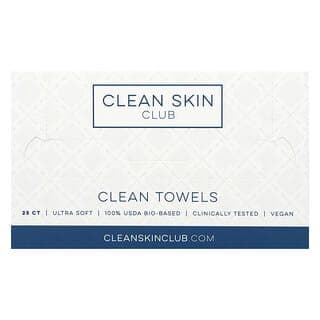 Clean Skin Club, 清潔毛巾，一次性，25 件