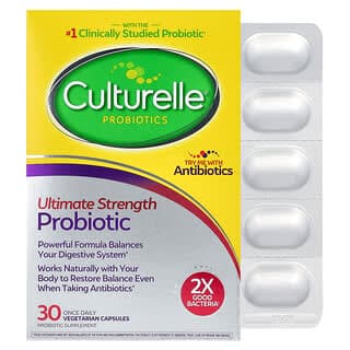 Culturelle, 益生菌，高級強度益生菌，200 億 CFU，30 粒素食膠囊