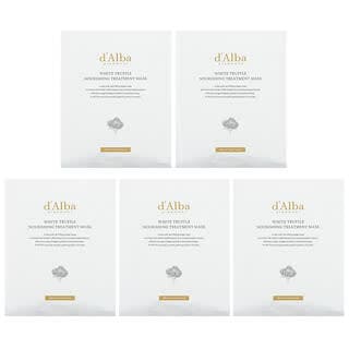 d'Alba, 白松露滋養護理美容面膜，5 片，每片 0.84 液量盎司（25 毫升）