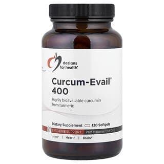 Designs For Health, Curcum-Evail® 400，120 粒軟膠囊（每粒軟膠囊 400 毫克）