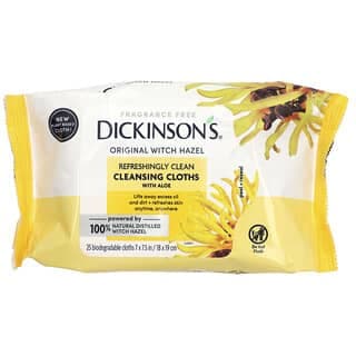 Dickinson Brands, 原態金縷梅，清爽乾淨卸妝巾，無香，25 片