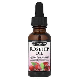 De La Cruz, 全全淨玫瑰果油，煥活面部保濕霜，1 液量盎司（30 毫升）