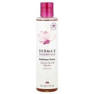 DERMA E, Essentials，潔白爽膚水，乙醇酸和路易波士茶，6液量盎司（175毫升）