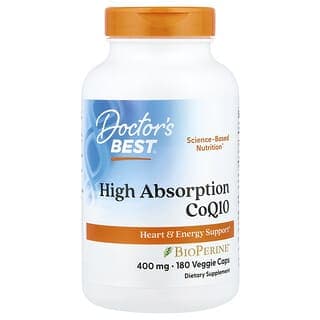 Doctor's Best, 高吸收輔酶 Q10，180 粒素食膠囊