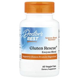 Doctor's Best, Gluten Rescue® 酶混合物，60 粒素食膠囊