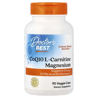 Doctor's Best, 輔酶 Q10 L-肉堿 + 鎂，90 粒素食膠囊